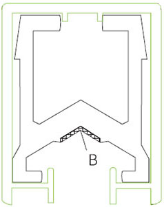Контактные рельсы H52 (алюминий) JDC-H-900/1500
